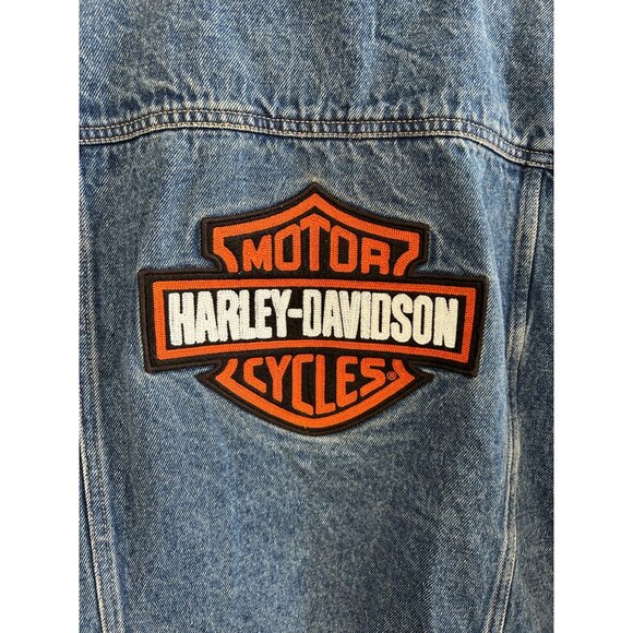 NWT Harley-Davidson® Women's Bar & Shield Logo Denim Jean Jacket MSRP $120 - Picture 7 of 7